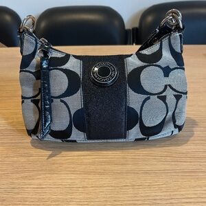 Coach Signature Stripe Demi Crossbody